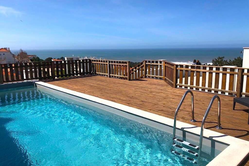 Terracos Do Mar - Rooftop Pool With Sea View Nazare Bagian luar foto