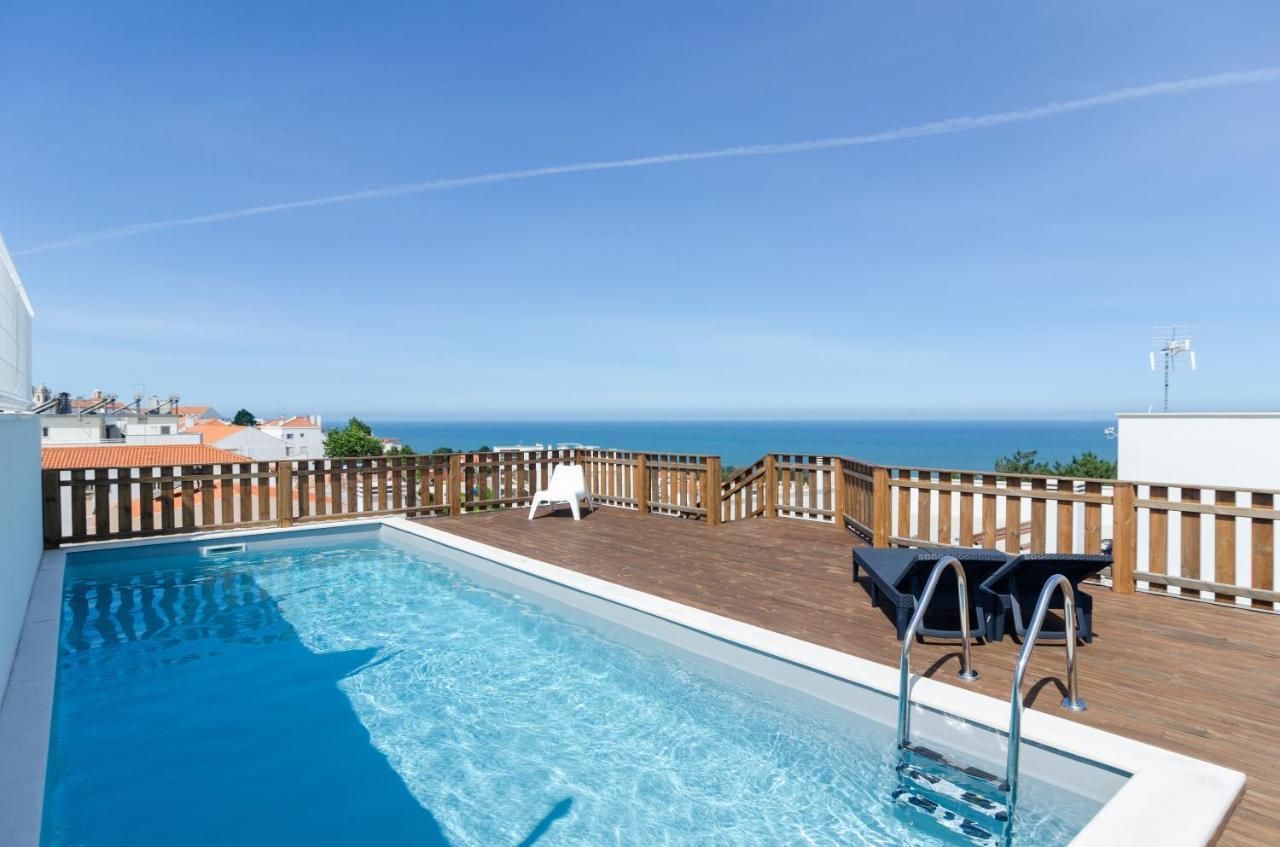Terracos Do Mar - Rooftop Pool With Sea View Nazare Bagian luar foto